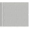 vidaXL Balcony Screen Light Grey 90x700 cm 100% Polyester Oxford