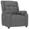vidaXL Massage Chair Dark Grey Fabric
