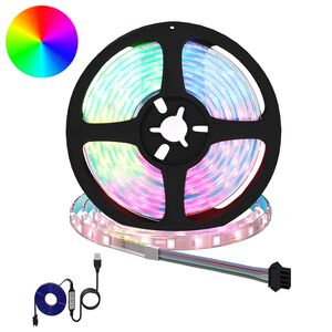 vidaXL LED Strip 2 pcs Black and Transparent 210 x 0.8 x 0.3 cm