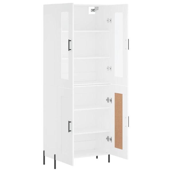 vidaXL Highboard White 69.5x34x180 cm Engineered Wood