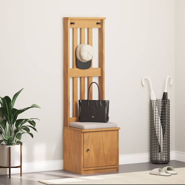 vidaXL Hall Tree SANDNES 45x40x159.5 cm Solid Wood Pine