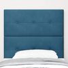 vidaXL Headboard with LED Strip Lights Adjustable Blue 90 cm Velvet