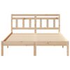 vidaXL Bed Frame Brown 120 x 200 cm Solid Pine Wood