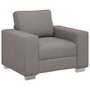 vidaXL Sofa 3 pcs Taupe Fabric