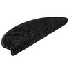 vidaXL Stair Mats 30 pcs 65x21x4 cm Black Half Round Large