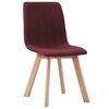 vidaXL Dining Chairs 4 pcs Wine Red Fabric