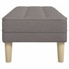 vidaXL Bench Taupe 113 x 57 x 39 cm Fabric