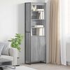 vidaXL Tall Cabinets 2 pcs Grey Sonoma 60 x 36 x 200 cm