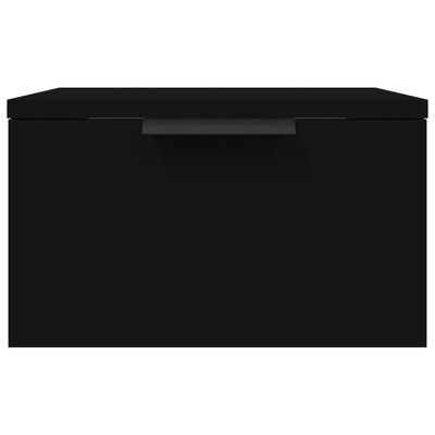 vidaXL Wall-mounted Bedside Cabinets 2 pcs Black 34x30x20 cm