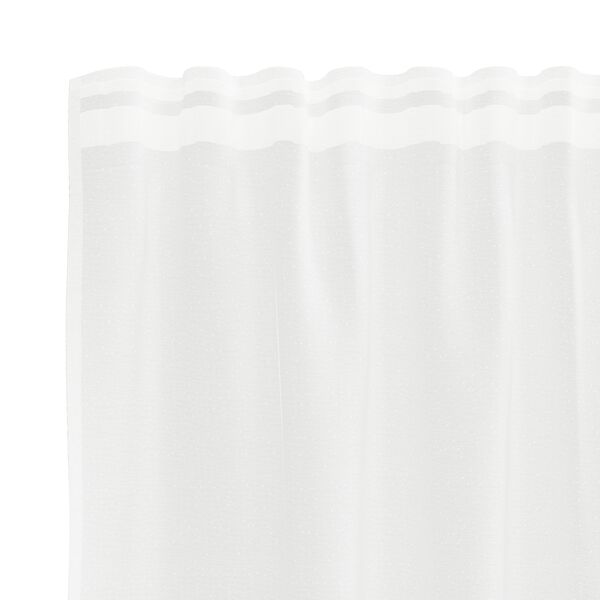 vidaXL Lace Curtain with Curtains Floral White 100 x 150 cm Polyester