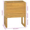 vidaXL Bathroom Cabinet 60x40x75 cm Solid Wood Teak
