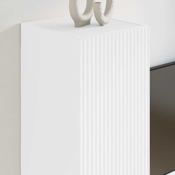 vidaXL TV Wall Cabinet 2 pcs White 30 x 31 x 60 cm Engineered Wood