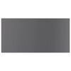 vidaXL Bookshelf Boards 4 pcs High Gloss Grey 60x30x1.5 cm Engineered Wood