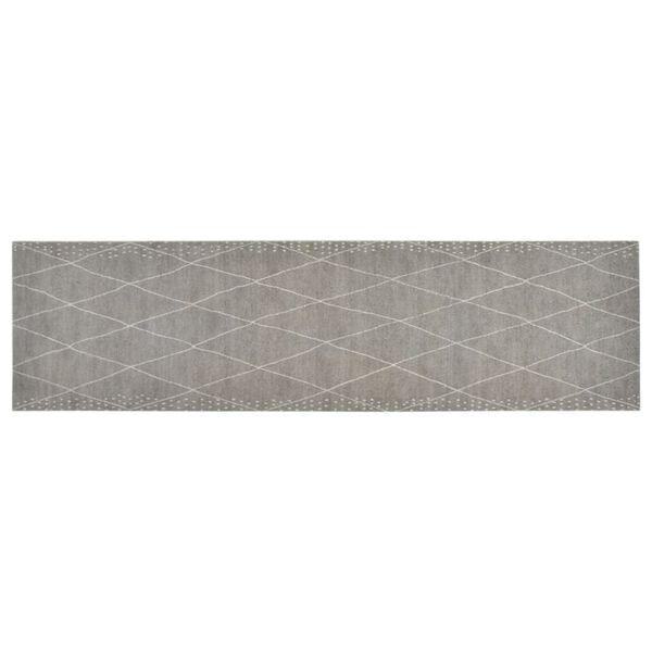 vidaXL Kitchen Rug Washable Rhombus 45x150 cm Velvet