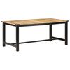 vidaXL Dining Table 180x90x76 cm Solid Rough Mango Wood
