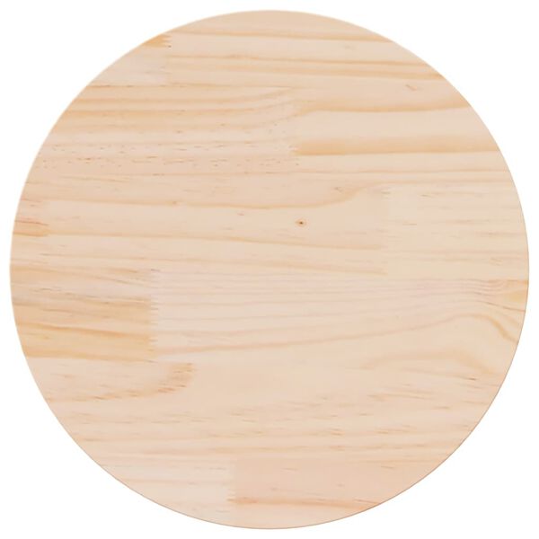 vidaXL Table Top Round &Oslash;70x3 cm Solid Wood Pine