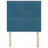vidaXL Headboard with LED Strip Lights Adjustable Blue 90 cm Velvet