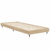 vidaXL Bed Frame without Mattress Sonoma Oak 75x190 cm Small Single Engineered Wood