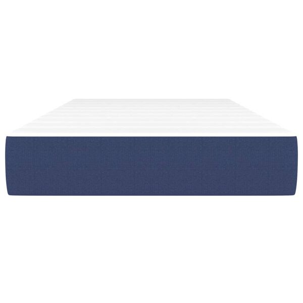 vidaXL Pocket Spring Bed Mattress Blue 100x200x20 cm Fabric
