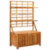 vidaXL Storage Box | Acacia wood color | Solid Acacia wood | 99 x 55 x 160 cm