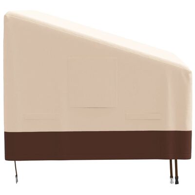 vidaXL 2-Seater Bench Covers 2 pcs 137x97x48/74 cm 600D Oxford Fabric