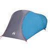 vidaXL Camping Tent Dome 4-Person Blue Waterproof