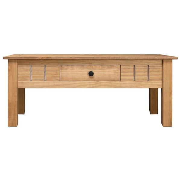 vidaXL Coffee Table 100x60x43.5 cm Solid Pine Wood Panama Range