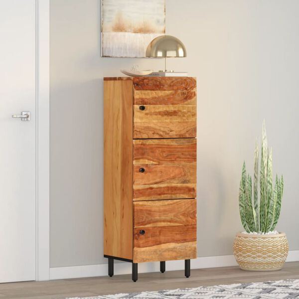 vidaXL Highboard 40x33x110 cm Solid Wood Acacia