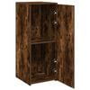 vidaXL Storage Cabinet Smoked Oak 40x45x103.5 cm Engineered Wood