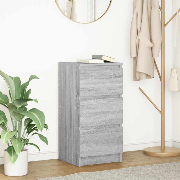 vidaXL Sideboard Grey Sonoma 37.5x35x76 cm Engineered Wood