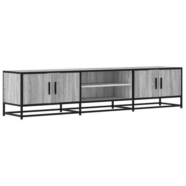 vidaXL TV Cabinet Grey Sonoma 180x35x41 cm Engineered Wood