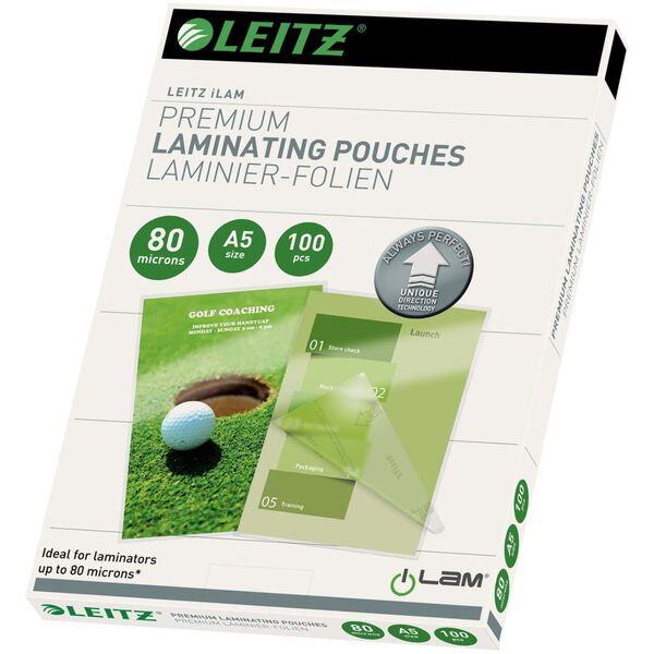 Leitz Lami-Pouches ILAM 80 Microns A5 100 pcs