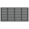 vidaXL Wall Headboard Grey 126x3x63 cm Solid Wood Pine