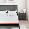 vidaXL Mattress White and Black 140 x 190 cm Gel-Infused Foam