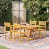vidaXL 5 Piece Garden Dining Set Solid Teak Wood