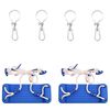 vidaXL Swing Seats with Ropes 2 pcs Blue 38x16 cm PE