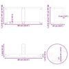 vidaXL Coffee Table Legs T-Shaped&nbsp;2 pcs Black 60x25x(30-31) cm Steel