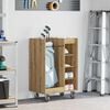 vidaXL Golf Cabinet with Wheel Plain Artisan Oak 65 x 45 x 98 cm