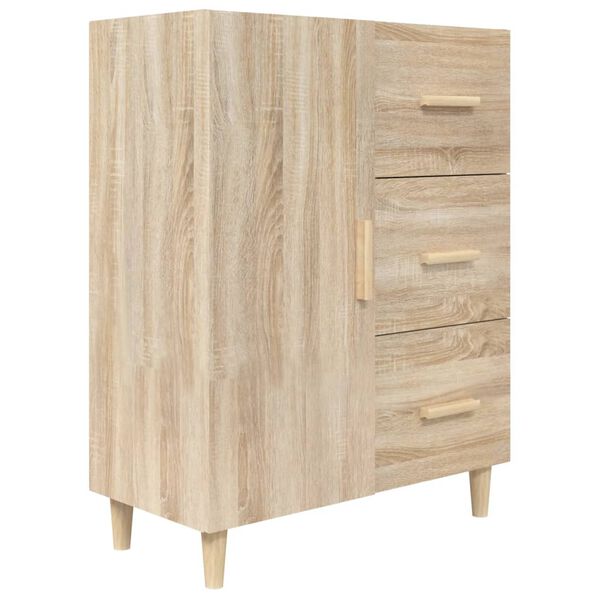 vidaXL Sideboard Sonoma Oak 69.5x34x90 cm Engineered Wood