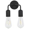 vidaXL Wall Light Black E27