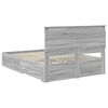 vidaXL Bed Frame with Drawer with Headboard Manual Engineered Wood
