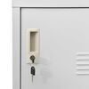 vidaXL Locker Cabinets 2 pcs Light Grey 90x45x92.5 cm Steel