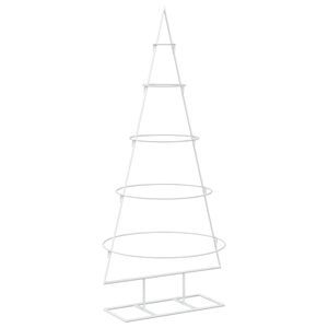 vidaXL Metal Christmas Tree with Stand KUOPIO 125 cm Steel White