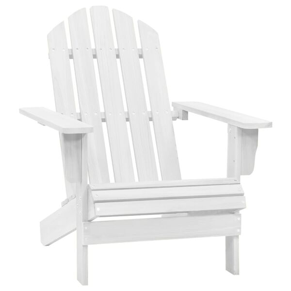 vidaXL Garden Chair Wood White