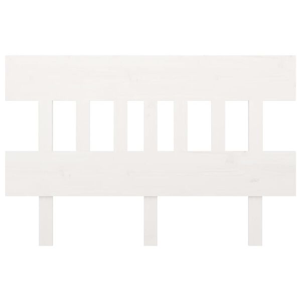 vidaXL Bed Headboard White 138.5x3x81 cm Solid Wood Pine
