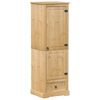vidaXL Wardrobe "Corona" 55x50x170 cm Solid Wood Pine