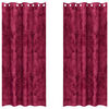 vidaXL Velvet Curtains 2 pcs Wine red 245 x 140 cm Velvet