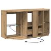 vidaXL Corner LED TV Cabinet Wall-mounted Artisan Oak 100 x 40 x 50 cm