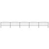 vidaXL Garden Fence with Spear Top Steel 892.5x75 cm Black