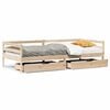 vidaXL Daybed with Drawers without Mattress 80x200 cm Solid Wood